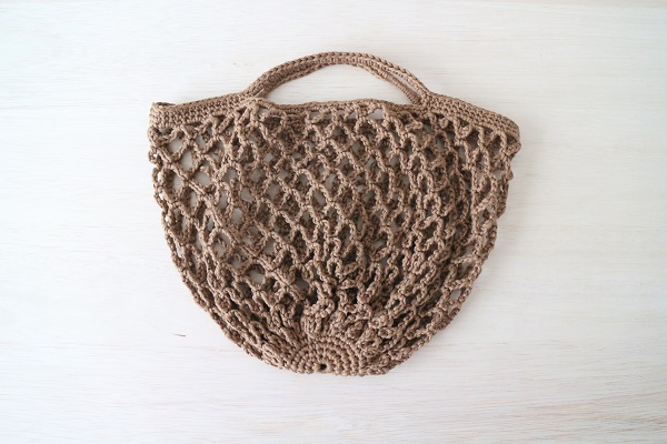 丸底から始める簡単ネットバッグの編み方 かわいいミニサイズ 海と糸