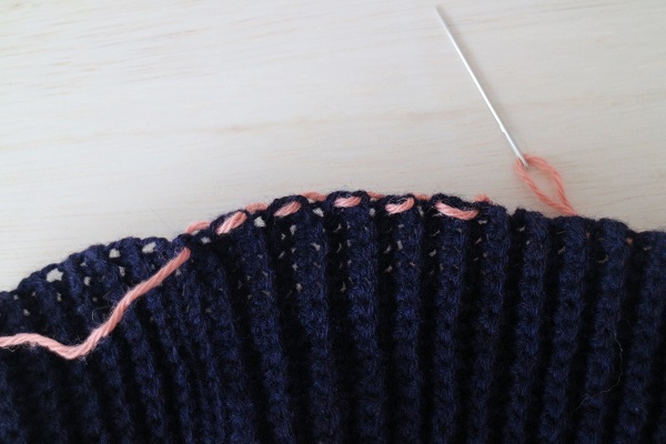 ニット帽の編み方10