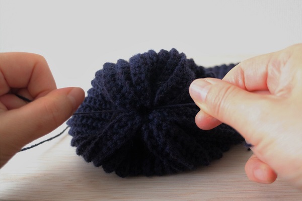 ニット帽の編み方11
