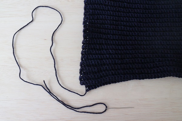 ニット帽の編み方7